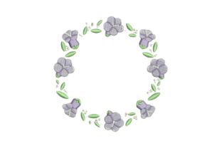Charming Jacaranda Frame for Elegant Embroidery