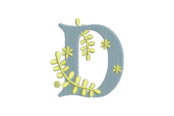 Floral Alphabet D: A Summery Touch for Holiday Gifts