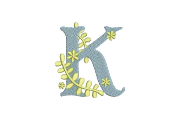 Floral Alphabet K: A Perfect Monogram for Summer