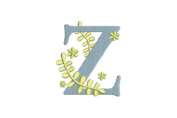 Floral Alphabet Z: A Charming Monogram Design