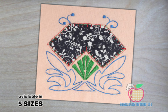 Floral Frame Applique: A Versatile Embroidery Design