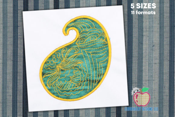 Floral Paisleys Applique: A Versatile Design for Craft Fairs