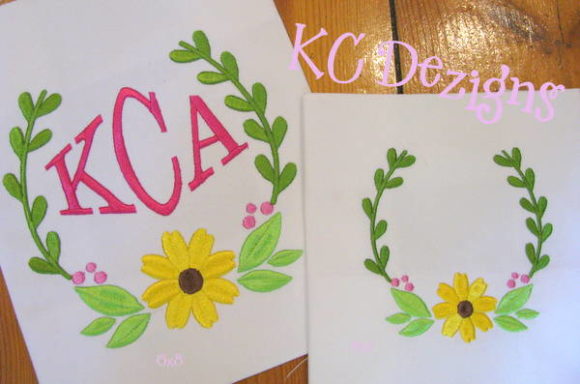 Flower Monogram Frame: A Versatile Embroidery Design