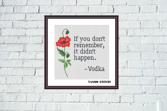Funny Quote Cross Stitch for Cozy Sweatshirts