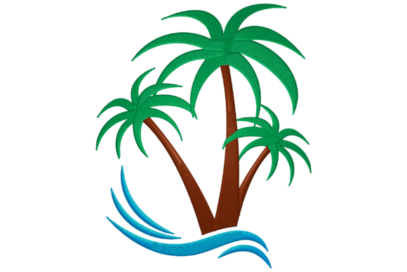 Palm Tree: A Versatile Embroidery Design for Sweaters