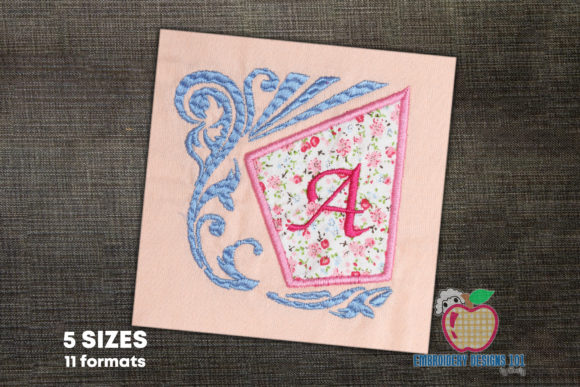 Reviewing Letter a with Floral Frame