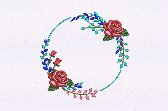 Round Flower Quilting: A Charming Embroidery Design